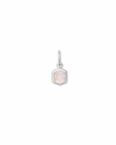 Davie Sterling Silver Charm in Rainbow Moonstone