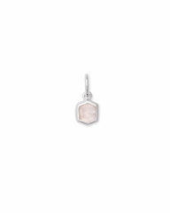 Davie Sterling Silver Charm in Rainbow Moonstone