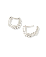 Davie Sterling Silver Huggie Earrings in Freshwater Cultured Pearl