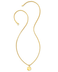 Davie Metal Charm Necklace in 18k Gold Vermeil