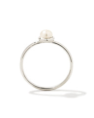 Davie Pearl Sterling Silver Band Ring in Freshwater Cultured Pearl