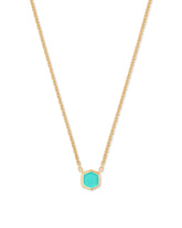 Davie 18k Gold Vermeil Pendant Necklace in Chrysoprase