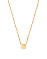 Davie 18k Gold Vermeil Pendant Necklace in Light Citrine