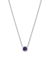 Davie Sterling Silver Pendant Necklace in Blue Iolite