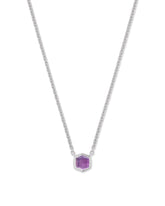 Davie Sterling Silver Pendant Necklace in Amethyst