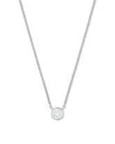 Davie Sterling Silver Pendant Necklace in Rock Crystal