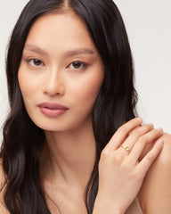 Davie Sterling Silver Band Ring in Peridot