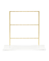 Earring Ladder Jewelry Stand in Antique Brass
