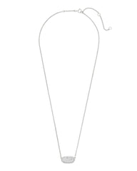 0.39 ct Elisa Pendant Necklace in Pave Diamond and 14k White Gold