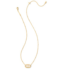 Elisa Gold Texas Necklace in Ivory Mother-of-Pearl