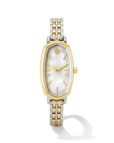 Elle Two Tone Stainless Steel Watch in Ivory Mother-of-Pearl