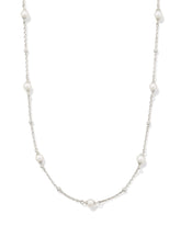 Emmaline Sterling Silver Strand Necklace in Freshwater Cultured Pearl