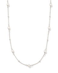 Emmaline Sterling Silver Strand Necklace in Freshwater Cultured Pearl