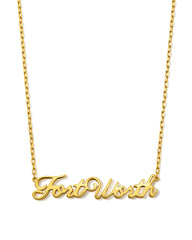 Fort Worth Pendant Necklace in 18k Gold Vermeil