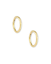 Gina Seamless Huggie Earrings in 14k Yellow Gold