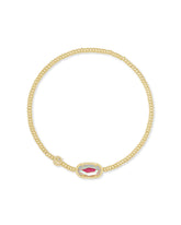 Grayson Gold Stretch Bracelet in Dichroic Glass