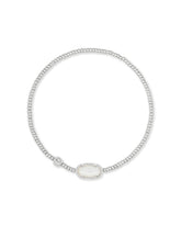 Grayson Silver Stretch Bracelet in Ivory Mother-of-Pearl