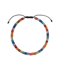 Grey Oxidized Sterling Silver Corded Bracelet in Multi Mix