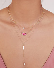 Heart 14k White Gold Pendant Necklace in White Diamonds