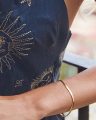 Herringbone Chain Bracelet in 18k Yellow Gold Vermeil