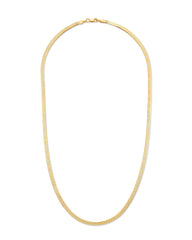 Herringbone Chain Necklace in 18k Gold Vermeil