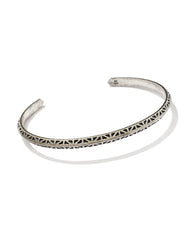 Hicks Thin Cuff Bracelet in Oxidized Sterling Silver