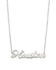 Houston Pendant Necklace in Sterling Silver