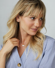 0.19 ct Indie 14k Yellow Gold Earrings in White Diamond