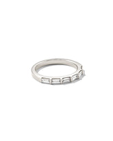 0.57 ct Isabella 14k White Gold Half Eternity Band Ring in White Diamond
