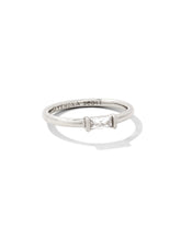 Juliette Silver Band Ring in White CZ
