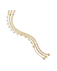 Kassie Set of 3 Chain Bracelets in Gold