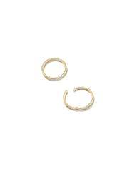 Keeley 13mm Huggie Earrings in 18k Gold Vermeil