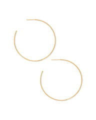 Keeley 50mm Hoop Earrings in 18k Gold Vermeil