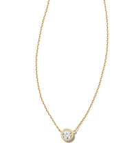 0.25 ct Lab Grown White Diamond Audrey Pendant Necklace in 14k Yellow Gold