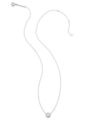 0.5 ct Lab Grown White Diamond Audrey Pendant Necklace in 14k White Gold