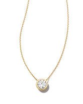 1 ct Lab Grown White Diamond Audrey Pendant Necklace in 14k Yellow Gold