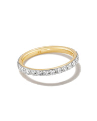 1 ct Lab Grown White Diamond Marilyn Band Ring in 14k Yellow Gold