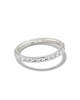 1 ct Lab Grown White Diamond Marilyn Band Ring in 14k White Gold