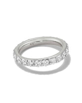 2 ct Lab Grown White Diamond Marilyn Band Ring in 14k White Gold