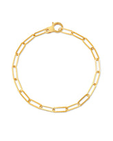 Large Paperclip Chain Bracelet in 18k Gold Vermeil