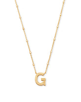 Letter G Pendant Necklace in Gold