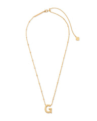 Letter G Pendant Necklace in Gold