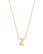 Letter Z Pendant Necklace in Gold