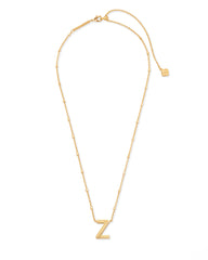 Letter Z Pendant Necklace in Gold