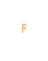 Letter F Single Stud Earring in 18k Gold Vermeil