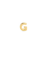 Letter G Single Stud Earring in 18k Gold Vermeil