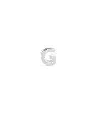 Letter G Single Stud Earring in Sterling Silver