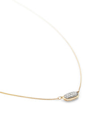 0.14 ct Lisa Pendant Necklace in Pave Diamond and 14k Yellow Gold