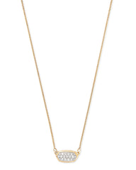 0.14 ct Lisa Pendant Necklace in Pave Diamond and 14k Yellow Gold
