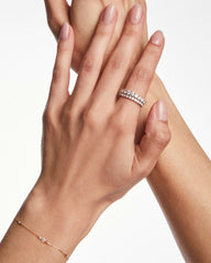 2 ct Lab Grown White Diamond Marilyn Band Ring in 14k Yellow Gold